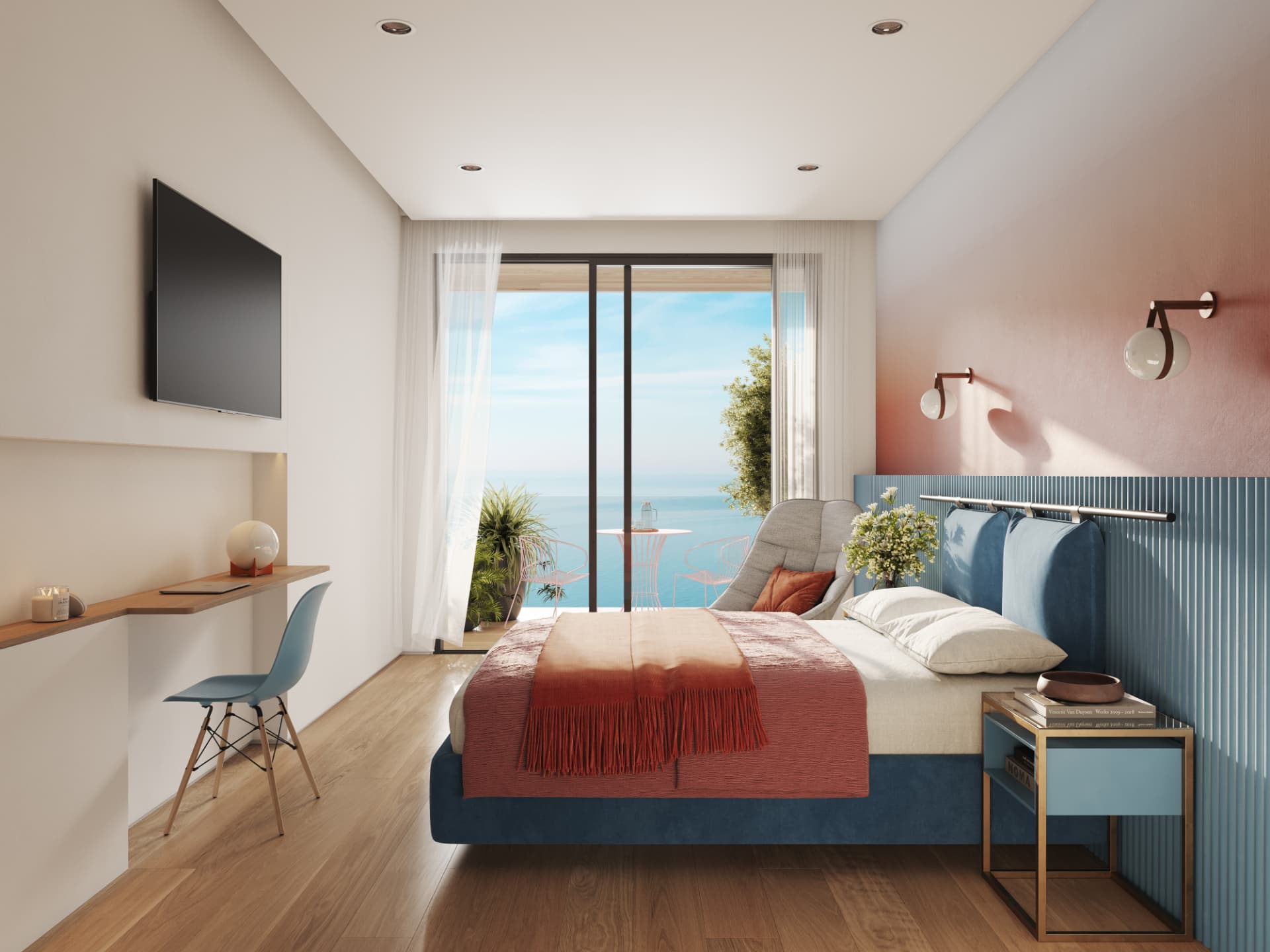 Habitación de Poseidon Playas de Benidorm con vistas al Mediterráneo